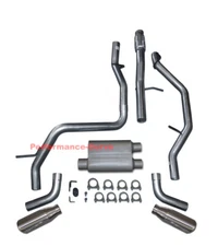 2009 - 2014 Avalanche Yukon XL Suburban Dual Exhaust Kit w/ 2 Chamber Muffler
