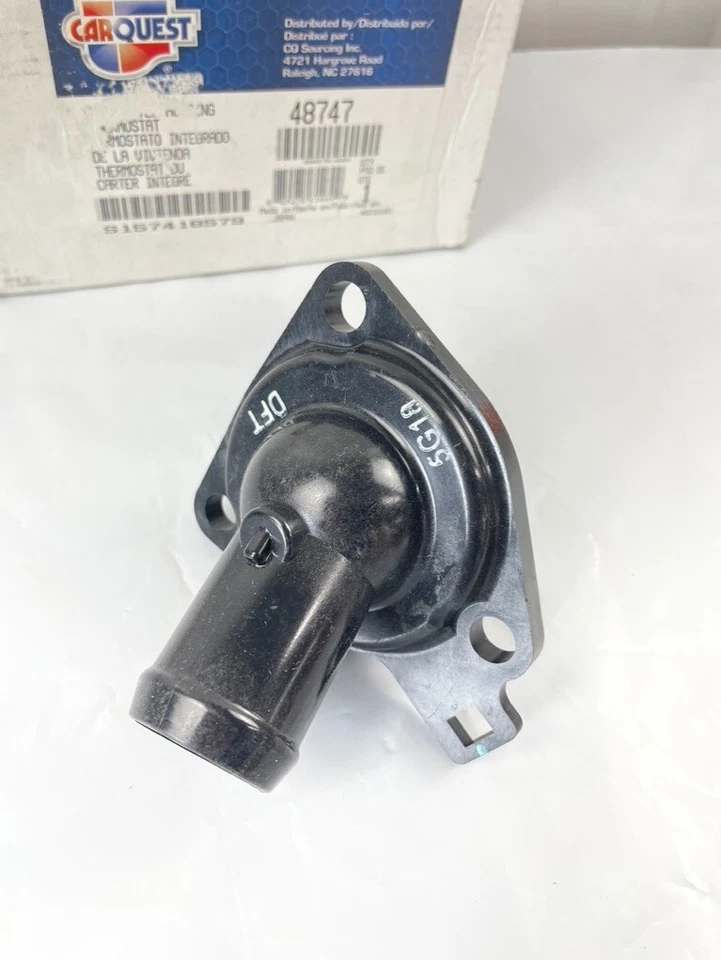 Термостат охлаждающей жидкости двигателя Carquest 48747, выпуск воды в сборе с корпусом - Изображение 3 из 4