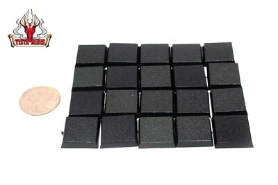 20mm Square Bases For Warhammer 40k, AoS, Infinity, Miniatures - Foto 3