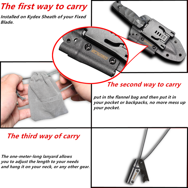 OERLA OLFS48B Tactical Style EDC Magnesium Ferro Rod Emergency Fire