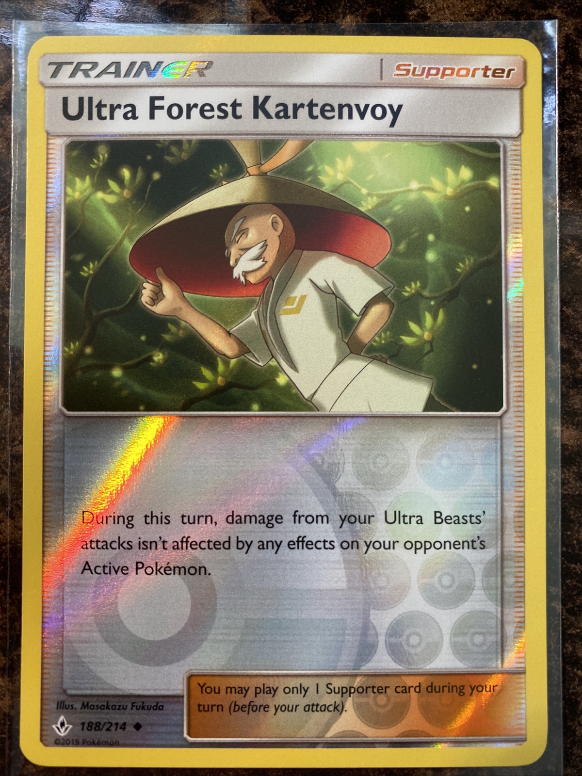 Ultra Forest Kartenvoy 188/214 - Reverse Holo - Pokemon Unbroken Bonds - Mint