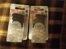 2 Pack Invisibobble Original HairLoveTech Traceless Hair Rings, Black, Clear ...