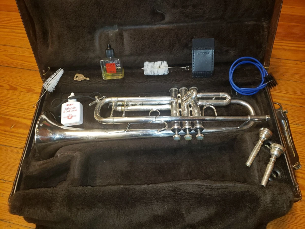 Bach Stradivarius 72 180S72 Silver Trumpet Chem Cleaned Serviced