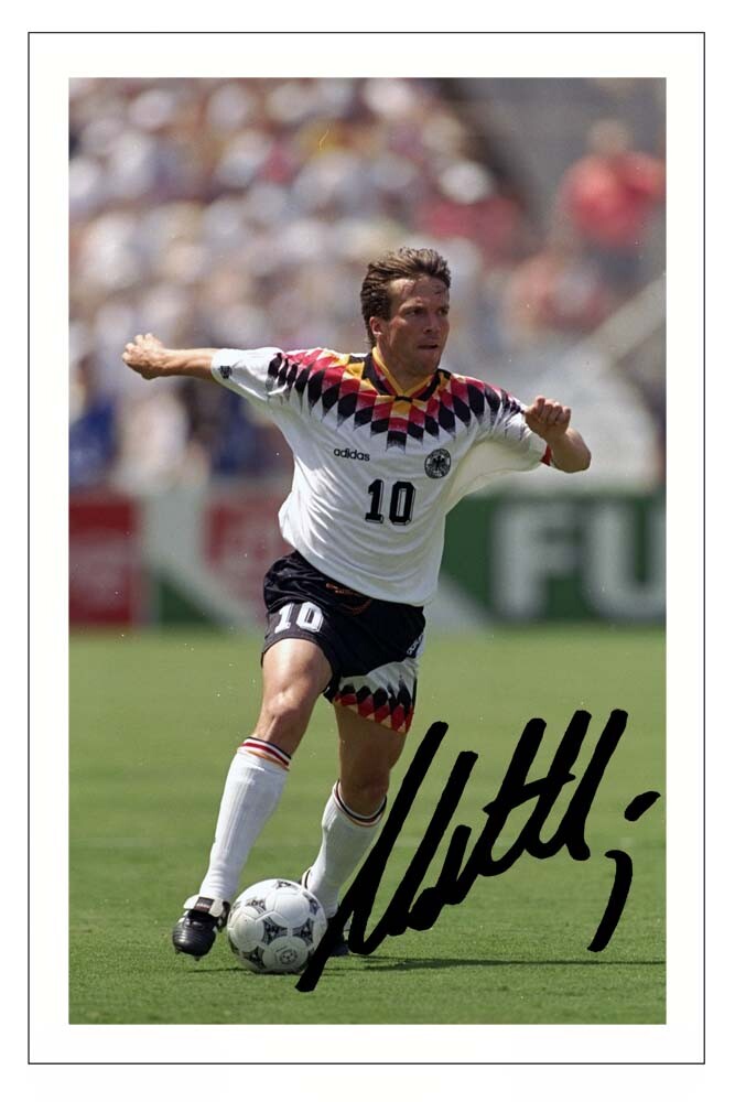 LOTHAR MATTHAUS Signed Autograph PHOTO Signature Fan Gift Print