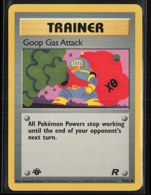 Goop Gas Attack 1st Edition 78/82 - Team Rocket - PTCG - LP