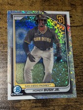 HOMER BUSH JR 2024 Bowman #BCP-87 Chrome Mini Diamond Refractor