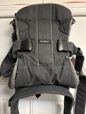 BabyBj rn Baby Carrier One, Denim Gray, Mesh Adjustable Buckle Closure