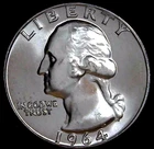 1964-D 25C Washington BU 90% Silver 26stt0205-2