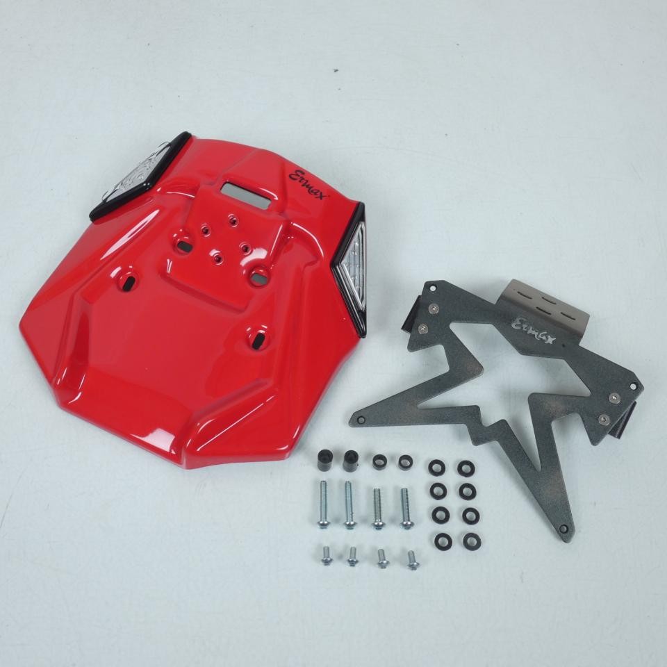 Support de plaque Ermax Suzuki GSX-S 750 rouge avec support de clignotants