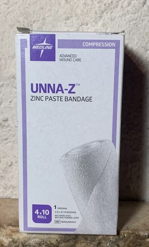 Medline Unna-Z Stretch Zinc Compression Bandage Calamine Exp 6/2026 4” X 10 yds - Picture 2 of 12