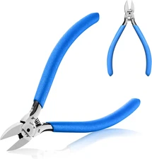 Wire Cutters, 5" Flush Cutters for Electronic Component, CR-V Side Cutters for C