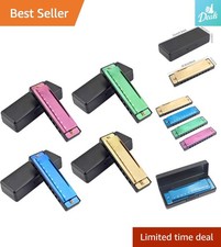 10 Tones Key of C Harmonica Set - Compact  Durable, Ideal for Young Musicians
