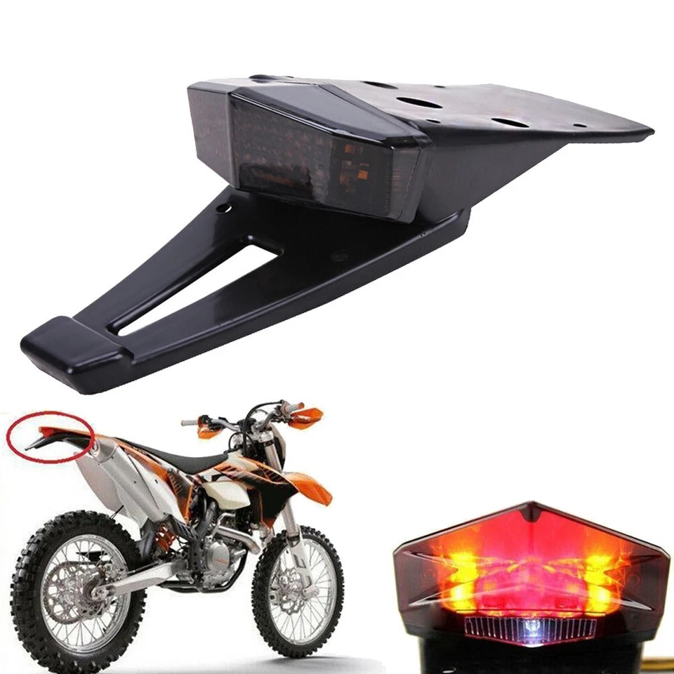 Luz trasera de freno LED para moto de cross señal de giro todoterreno para Honda CR500R Foto 2 de 4