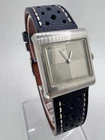 Vintage Rare Men’s Silver Seiko Watch Manual Wind Checker Squared Dial Elegant