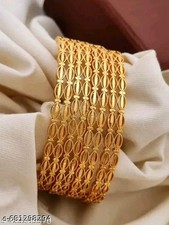 Indian Jewelry Bangle Bollywood Ethnic Gold Plated Regular Wear Gift Jewelry