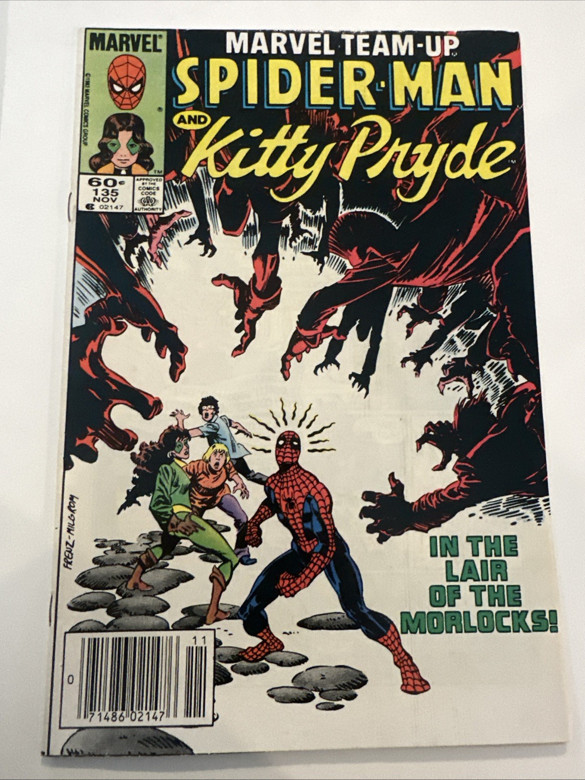 Spider-Man & Kitty Pryde 1983 Marvel Comics Team-Up #135 In The Lair Of Warlocks