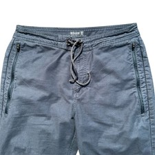 Roark Mens Pants Layover Traveler 31 Navy Blue Straight Tapered Stretch Lace Up