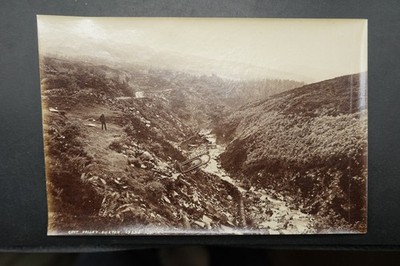Foto Ansicht England Derbyshire Buxton Goyt Tal Fluss Mann Landschaft Aufnahme