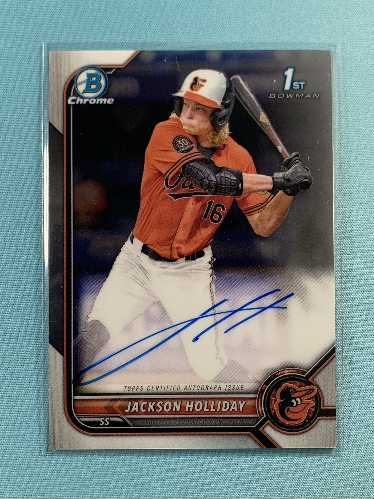 Jackson Holliday 2022 1st Bowman Chrome Auto