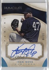 2014 Panini Immaculate Auto Blue 10/10 Ivan Nova #65 Auto 00ht