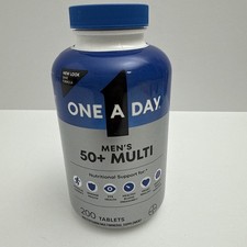 One A Day Men's 50 Plus Healthy Advantage Multivitamin 200 Tablets Exp 7/27