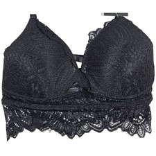 Frederick's of Hollywood Finley Lace Bralette Black S NWT