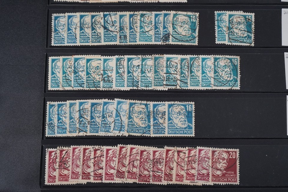 Ddr Collection Of 2,750+ Stamps Mint & USed Stored In Binder On Stock ...