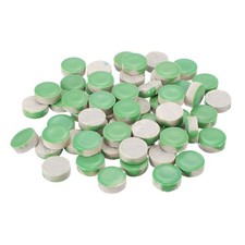 200g Ceramic Mosaic Tiles for Crafts Bulk, Round Green Ceramic Tiles