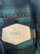 Vintage Woolrich Vest Made In USA Large Hunter Green And Black Buffalo Pattern