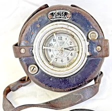 Minute Man Railroad Clock metal DETEX Guardsman
