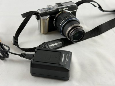 Olympus PEN E-PL1 12.3MP Mirrorless Camera 14-42mm Lens Charger