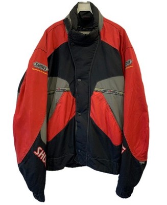 Shoei Sports Performance Motorcycle Jacket Men s XXL Black Red Cordura #168