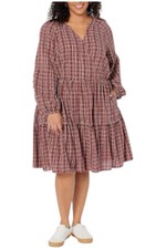 Madewell Women's Seersucker Wrap Mini Dress Dark Merlot