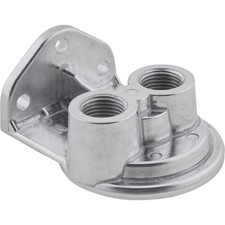 Single Remote Oil Filter Bracket Vertical Outlet 34-16 Thread