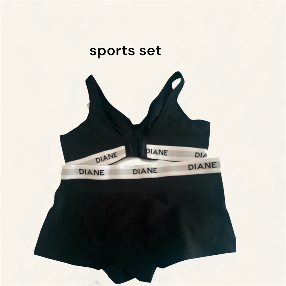 Diane Women’s Seamless Soft Bra & High-Waist Panty Set – Comfort Stretch black - Image 2 of 3