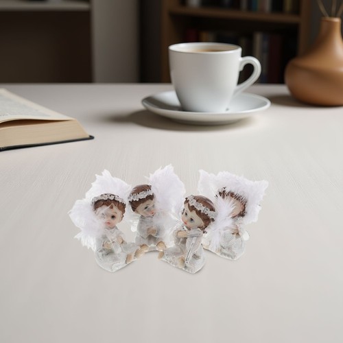 Miniature Résine Blanche 1:12 – Petit Orchestre Angelots – Accessoire Maison De Poupée PLANWALK Résine Blanche Petit Ange