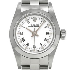 Rolex Oyster Perpetual 67180 U Serial 1997 Women's White Stainless #W2331