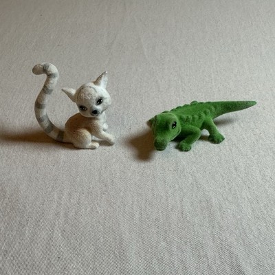 Lot Of 2 Jungle In My Pocket, Animal Figures Felt Replacement Pieces