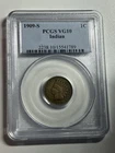 1909 S Indian Head Copper Cent 1C PCGS VG10 Key Date