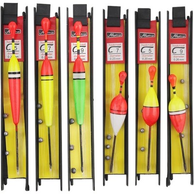 Angelschwimmer Set Angelposen Schwimmer Balsaholz  6er Pack