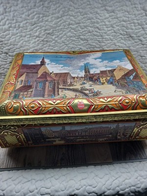 lebkuchen schmidt tin Large Tin Stacking Dents Made In Germany 1996