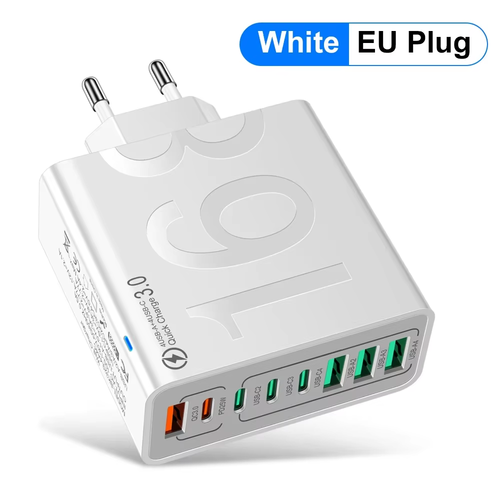 Multiple 8 Ports Type C USB Charger High * Quick Charging for iPhone 16, for Xiaomi PD Mobile Cell Phone Wall Charger