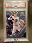 2023 Topps Chrome Black Aaron Judge #1 Purple Mini Diamond Refractor PSA 9 /150
