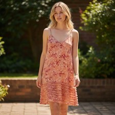 American Eagle Outfitters Pink Floral Mini Dress