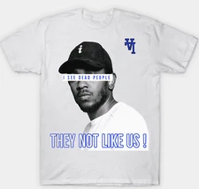 Kendrick Lamar They Not Like Us LA T-shirt Adult S-3XL White Fan Art Hip Hop