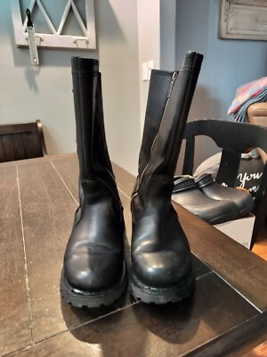 Harley Davison Women’s Black Riding BootsDouble Zipper Model 87015 Size 