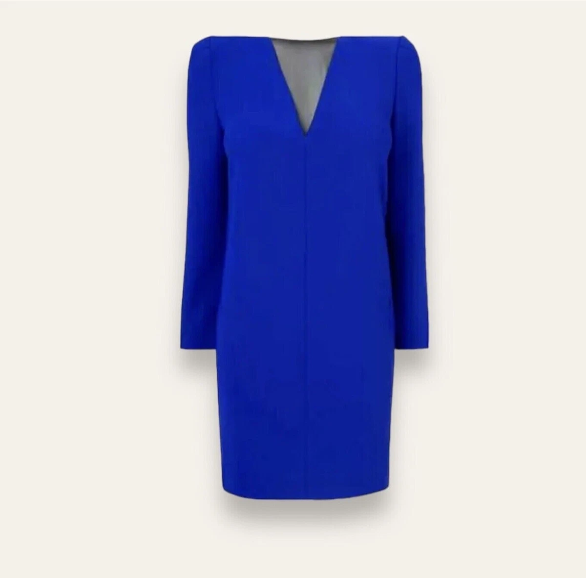 Royal blue shift on sale dress with sleeves