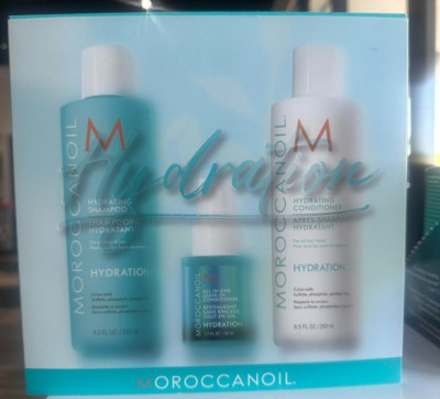 Moroccanoil Hydrating Trio Set Shampoo Conditioner 8.5 OZ Gift SET + Bonus