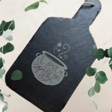 "I Put A Spell On You" Slate Serving Board