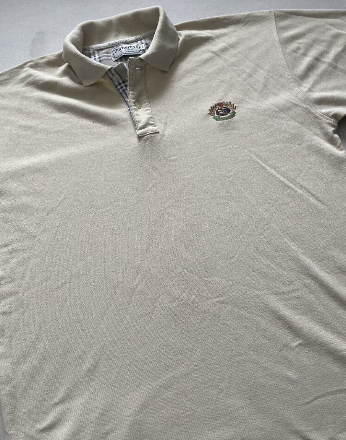 Rare Size 2XL Vintage Burberry Polo Shirt Nova Check image 4